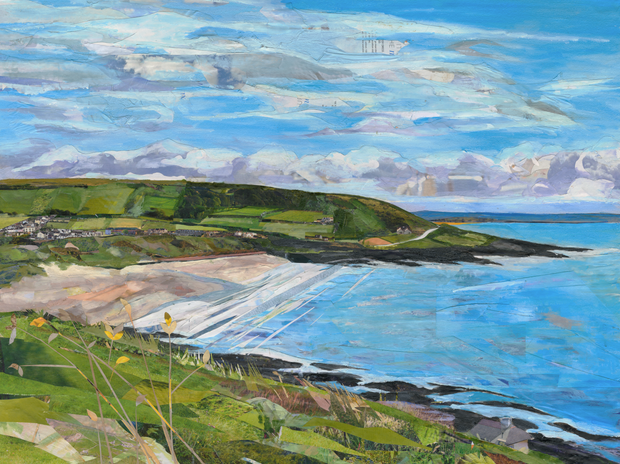 oil-and-collage-collaboration-Croyde-by-Sarah-Jackson-and-Corinne-Young